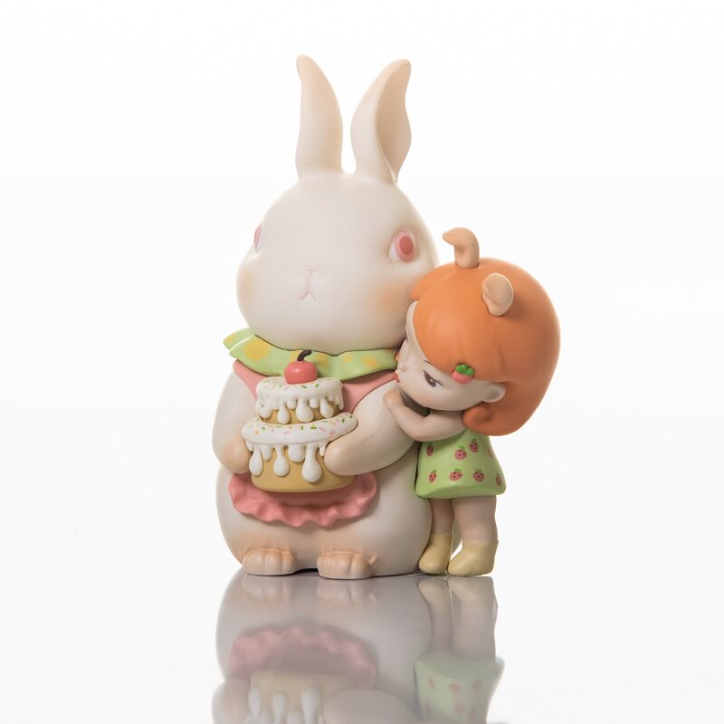 白夜童话 蒂凡兔 美牙兔 甜品兔 艺术家设计车载饰品生日蛋糕礼品