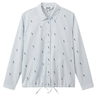 AIGLE艾高经典印花长袖衬衫女