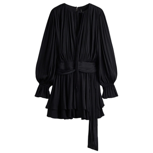 HM冬季女装束腰连衣裙1304847