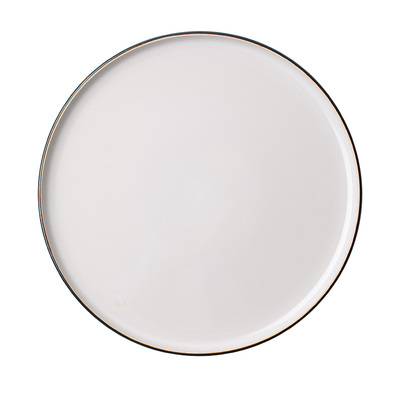 牛排盘复古圆形陶瓷西餐盘沙拉盘