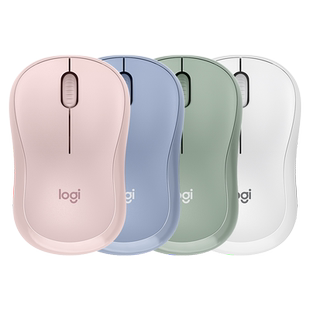 【下拉领优惠】罗技M221无线轻音鼠标办公小巧电脑便携女生粉