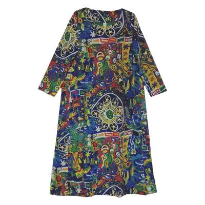 文艺春晓自制民族风棉麻包邮长袍