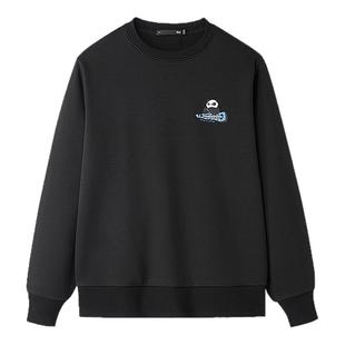 HLA/海澜之家panda wowo熊猫卫衣25秋冬新远红外加绒厚亲子款男装