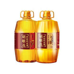 【烈儿宝贝直播间】胡姬花古法小榨花生油4L+土榨风味4L食用油