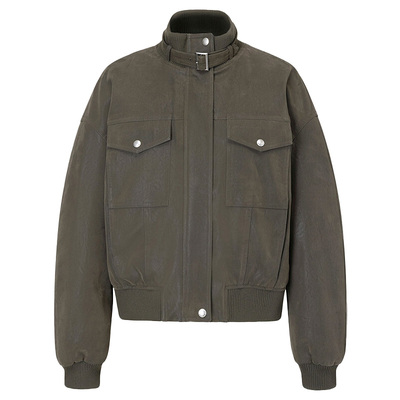 RAIVE立领纯色短款外套羽绒服