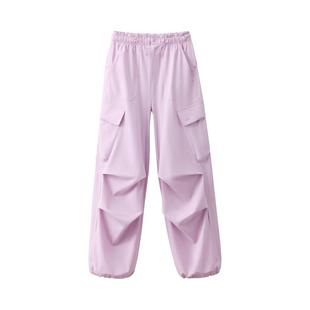 蕉下冲锋裤女裤子轻薄速干伞兵裤防晒透气工装裤长裤户外登山裤秋