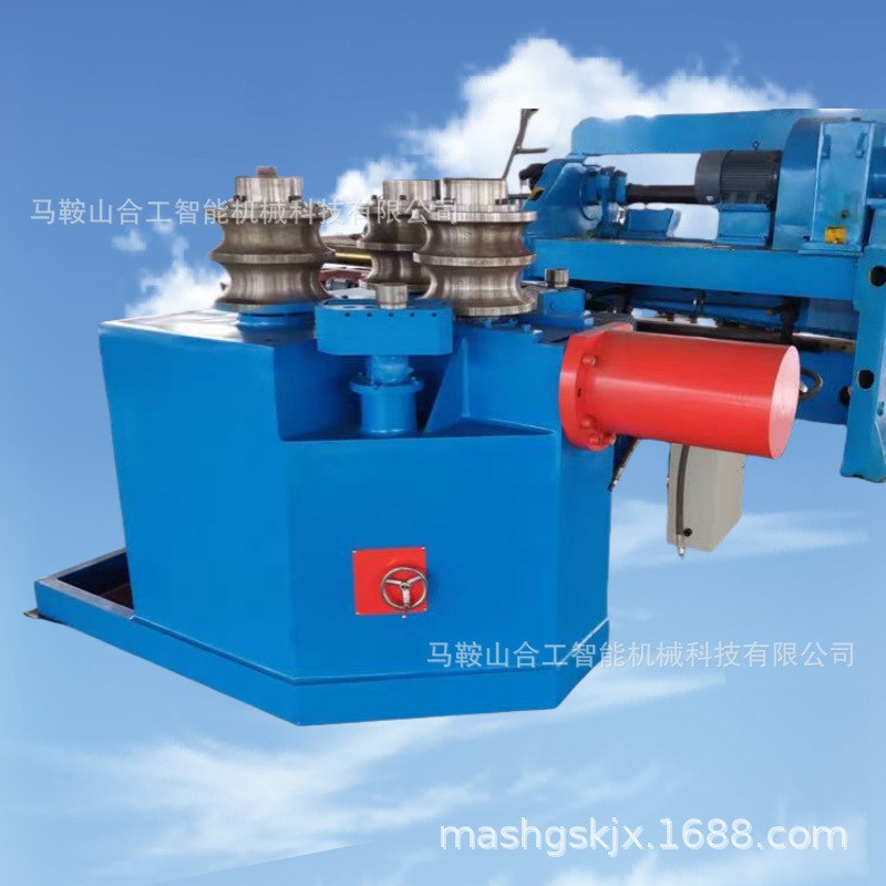 弯管机厂家提供大型圆管三轮驱动金属盘管机液压型弯机液压高效