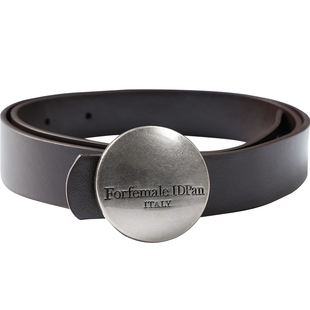 IDPAN几何圆形简约百搭皮带休闲腰带秋季新款