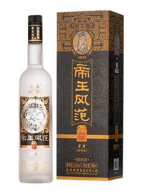 津酒帝王风范52度浓香型白酒