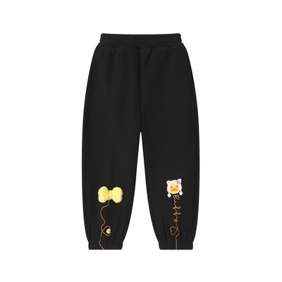 抗菌加绒小黄鸭女童裤子冬季