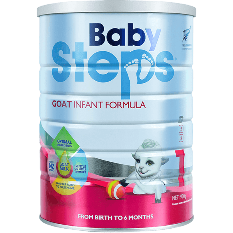 BabySteps蓓比步婴幼儿新生宝宝配方羊奶粉0-6月1段900g 原装进口