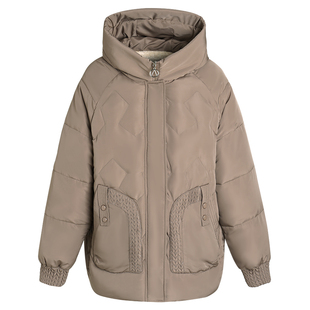 中年妈妈冬装外套羽绒棉服2022新款棉衣中老年人女装加绒加厚棉袄