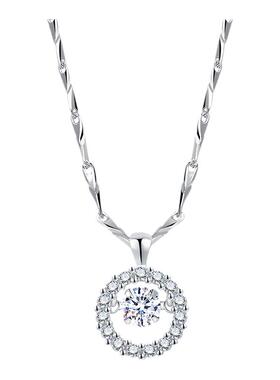 纯银项链女跳动的心轻奢小众