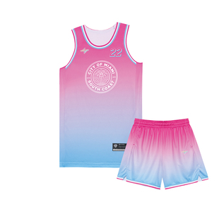 ZONEiD 定制篮球服 落日南海岸球服夏季速干比赛服队服训练套装