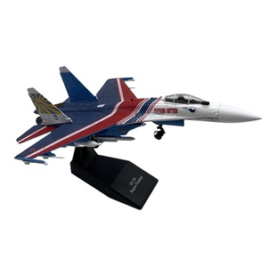 SU-35 苏35俄罗斯勇士表演队 1/100仿真合金战斗机模型成品