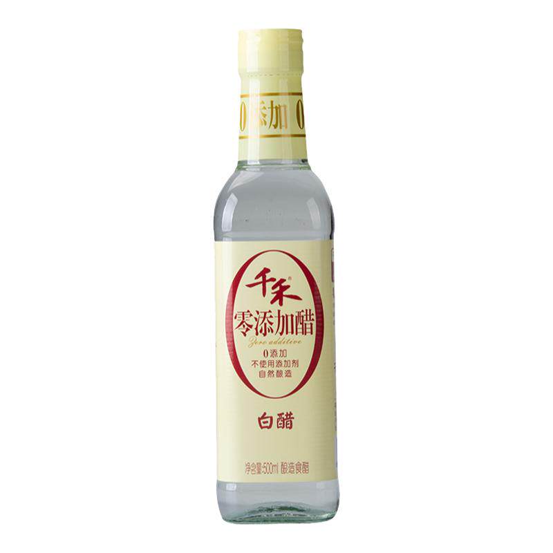 食醋千禾零添加白醋500ml家用