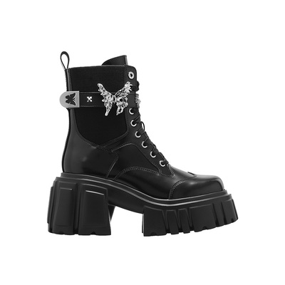 【陈琳同款】甜酷蝴蝶厚底马丁靴