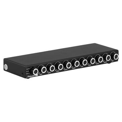 HiFi 9段家用音频均衡器带直通 高中低音调节EQ立体声前置放大器