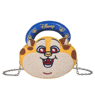 迪士尼疯狂动物城豹警官女款包包卡通斜挎包上班通勤单肩小拎包