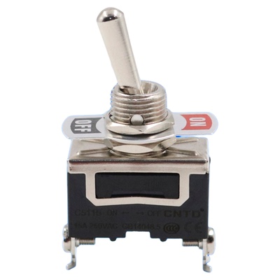 CNTD昌得钮子开关2脚2档单刀单掷电源C511B摇臂摇头拨动扭子两15A