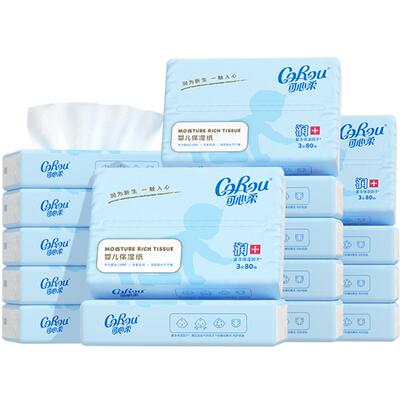 可心柔保湿云柔巾80抽16包