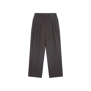 三所vintage 经典那不勒斯东Naples丽进口发热面料不对称腰袢西裤