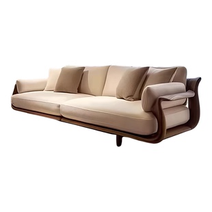 宋式美学沙发黑胡桃实木沙发家具白蜡木沙发办公室酒店民宿办公室