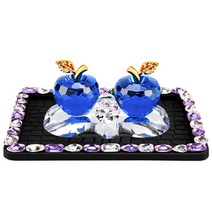 K9水晶平安苹果车载装饰香薰摆件