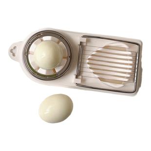 穆尼生活馆 ins切鸡蛋神器多功能手工不锈钢切蛋器厨房小工具煮蛋