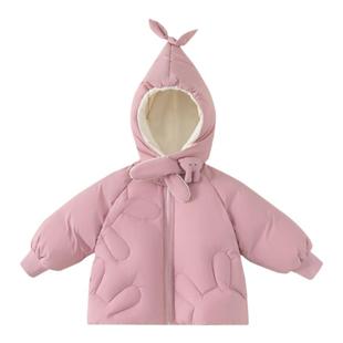 女宝宝羽绒服冬季婴儿羽绒服儿童羽绒服90白鸭绒女童羽绒服冬装潮