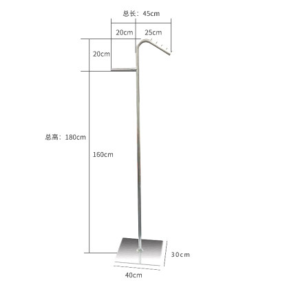 服装店落地式展示架卖衣服的货架子挂架不锈钢女装网红衣架收纳架