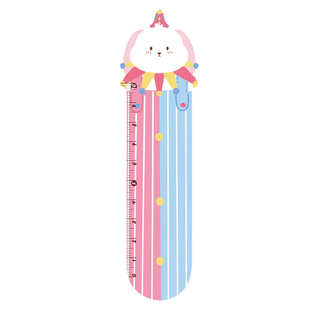 标尺书签奇妙马戏团儿童小学生用创意卡通可爱小动物纸质直尺卡片