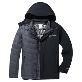 哥伦比亚户外运动男防水防风热能保暖棉服内胆三合一冲锋衣WE9191