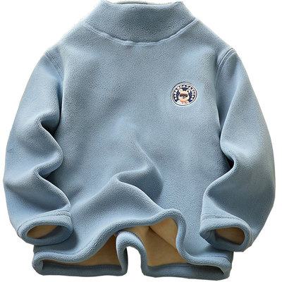 半高领奥粒绒打底衫男童冬季保暖