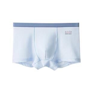 贝肽斯儿童内裤男童夏季薄款抗菌透气柔软桑蚕丝儿童四角裤短裤S