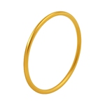 老庙黄金足金999古韵古法金实心固口圆条金刚镯素圈女士官方正品