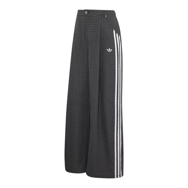 Adidas阿迪达斯三叶草女裤2026秋新款CHECKS TROUSER运动裤LD5340