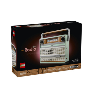 【自营】LEGO乐高icons系列10334复古收音机益智拼搭积木玩具
