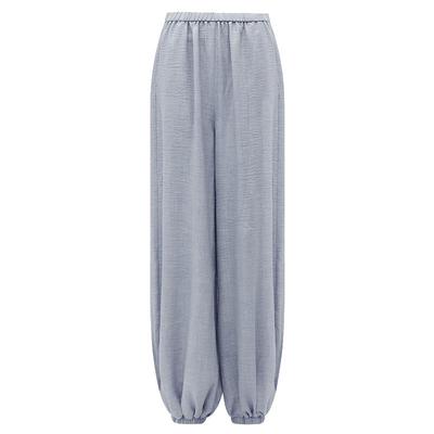 COCOBELLA静奢风简约宽松肌理感休闲裤女松弛感束口灯笼裤PA3033