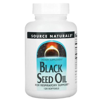 SourceNaturals美国黑籽油软胶囊支持呼吸道免疫健康易吸收