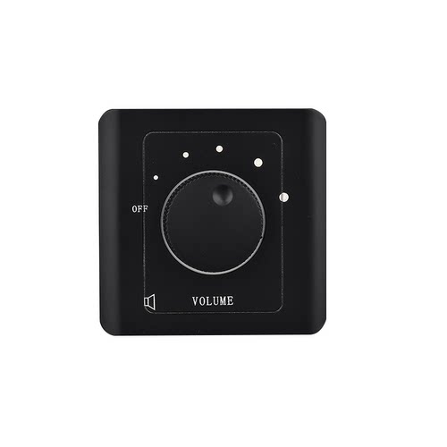 暗装86型墙壁定压音量控制器 定压调音60瓦音响音量调节开关面板