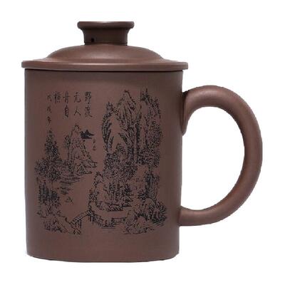 金镶玉宜兴原矿紫砂杯温润喜人