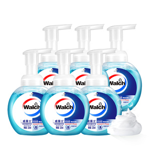 威露士泡沫抑菌洗手液儿童抑菌滋润225ml*6瓶套装家用清洁