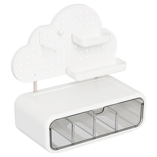 防尘吧唧展示架透明桌面抽屉分隔收纳谷子收纳盒周边小卡整理置物