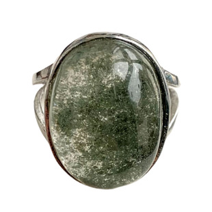 千蕊天然绿幽灵戒指小号秀气异像水晶指环晶体清透实物多款女款