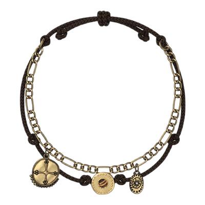 【张靓颖同款】GOOGMO欧若拉系列复古民族风手链编织绳虎眼石手饰