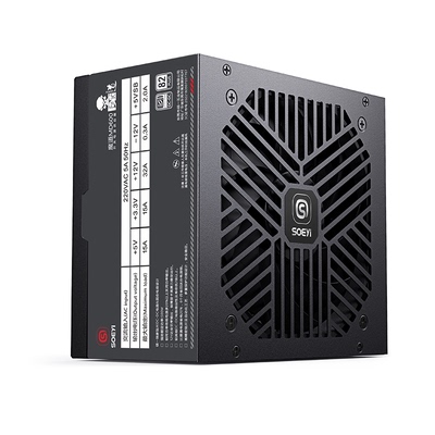 硕一白牌电源80PLUS认证黑白可选
