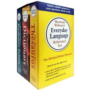 韦氏三宝 盒装 词根字典+同义词词典+英语词典 Merriam-Webster Dictionary  Thesaurus 英文原版英英字典 进口工具书籍