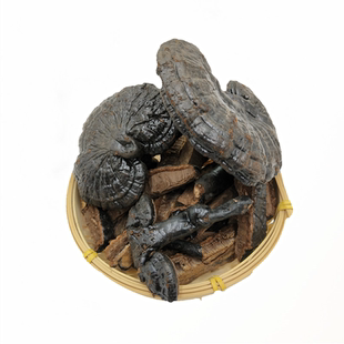 黑灵芝正宗云南整枝林芝干山货半野生紫灵芝片一斤散装泡酒料500g
