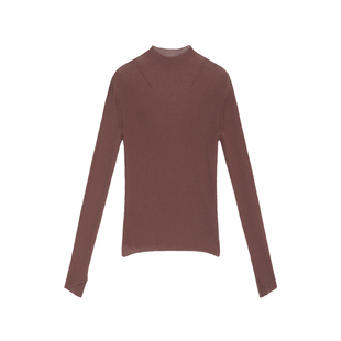 JNBY/江南布衣折扣春夏长袖毛衫针织衫套头修身半高领打底衫女